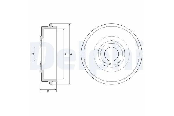 Kampana Arka Sağ veya Sol Ford Puma (2019->)  DELPHI BF639