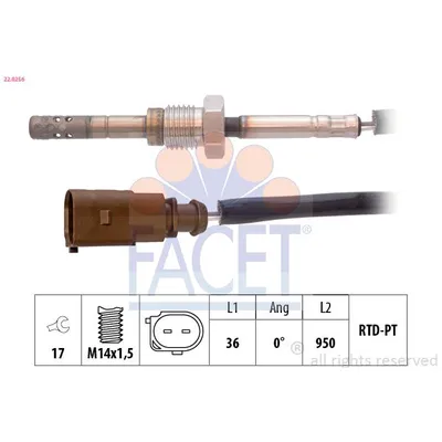 Egzoz Sıcaklık Sensörü  Audi A3 Cabriolet (8V7)(10.2013->)  KRAFTVOLL 05120041