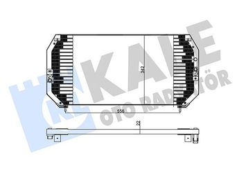 Klima Radyatörü  KALE 342460  8846020380 88460-20380 8846020370 88460-20370 8846005010 8846005020