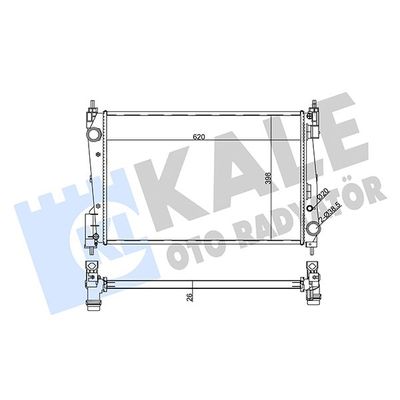 Su Radyatörü  Fiat Grande Punto (199)(2005->)  KALE 355625