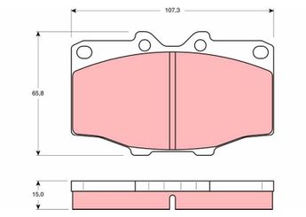 Fren Disk Balata Ön TRW GDB352  446560040 449135080 449160010 449135070 04491-35070 4465YZZCA 04465YZZCA 04491-35080 449135120 446560060 04465-60060 449160040 04491-60040 04491-35120 446535170 04465-35170 449160030 04491-60030 449160051 04491-60051 446535210 04465-35210 04491-60010 449160050 04491-60050