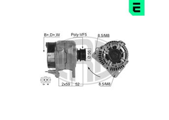 Alternatör  ERA 210047A  28903026A 028 903 026 A