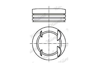 Piston (82.00MM-0.40)   KONEKS 209472  5894841 5894839 5895629