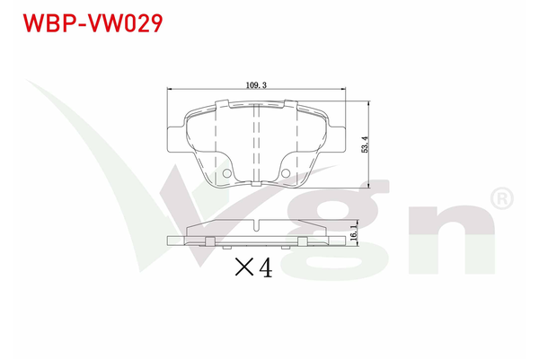 Fren Disk Balata Arka Volkswagen Golf VI Cabriolet (517)(05.2011->2016)  WGN WBP-VW029