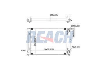 Su Radyatörü  RADISEN RR 65181  191121253D 191121253K 191121253L 171121253CH 191121253C 191121253M 353121253AA 353121253T