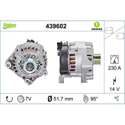 Alternatör  VALEO 439602