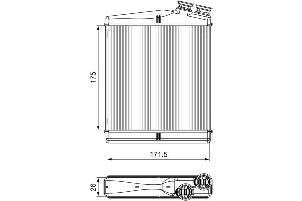 Kalorifer Radyatörü  Land Rover Range Rover Evoque Cabriolet (2015->)  VALEO 811512