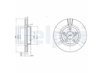Fren Disk Ayna Ön Sağ ve Sol DELPHI BG3347  4351205030 43512-05030