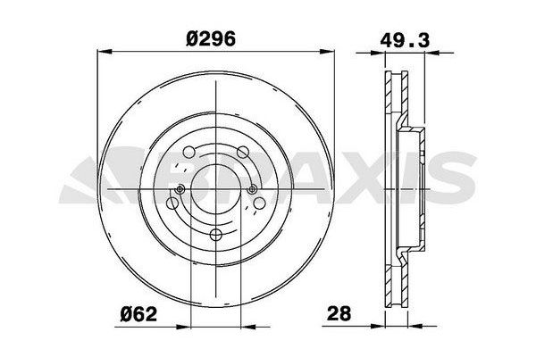 Fren Disk Ayna Ön Sağ ve Sol Toyota RAV4 (A3)(2005->)  BRAXIS AE0158