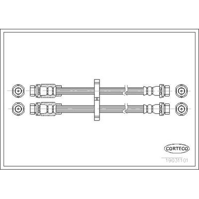 Fren Hortumu Arka Sağ veya Sol Fiat Doblo (223) Cargo/Combi (08.2005->)  MGA 51120