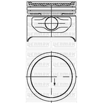 Piston (72.00MM-STD)  YENMAK 31-04212-000