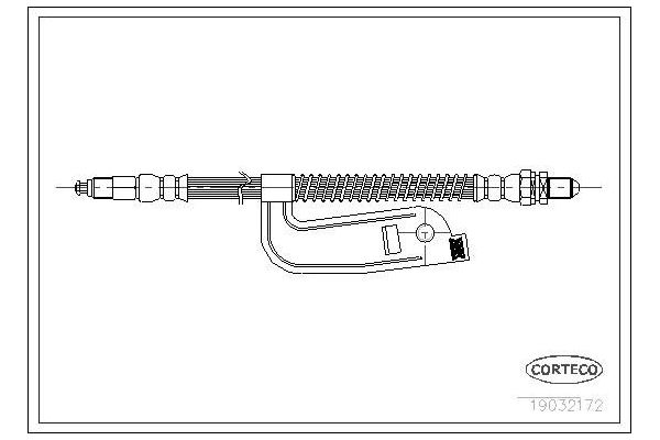 Fren Hortumu Ön Sağ veya Sol Ford Fiesta Courier (DX)(2000->)  FORD ORJINAL 96FB2078HA