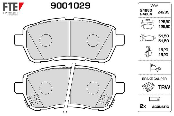 Fren Disk Balata Ön FTE 9001029