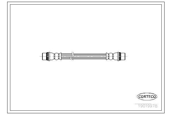 Fren Hortumu Arka Sağ veya Sol Renault R 19 Chamade 4 Kapı (L53)(06.1989->)  CORTECO 19019978