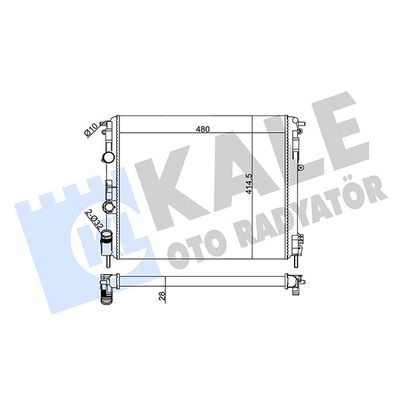 Su Radyatörü  Renault Clio II (B/CB0)(06.1998->)  KALE 205700