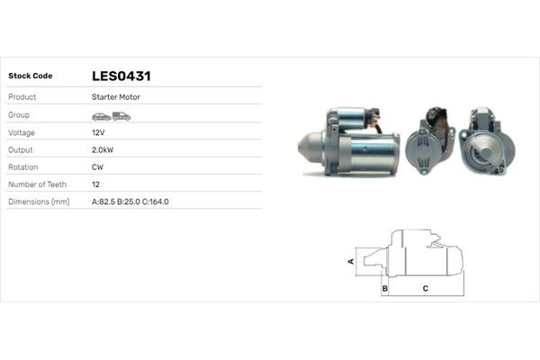 Marş Dinamosu  LUCAS ELEKTRIK LES0431