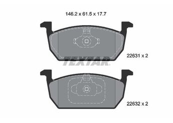 Fren Disk Balata Ön TEXTAR 2263101  986424846 0986424846 2Q0698151E 2Q0698151B 2Q0698151C 670225 30916960 2Q0698151AA 2Q0698151G 2Q0698151Q 2Q0698151R 5Q0698151E 5Q0698151H 5QD698151B 5QD698151C 5QD698151D