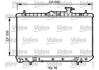 Su Radyatörü  VALEO 734253  2531025100 25310-25100