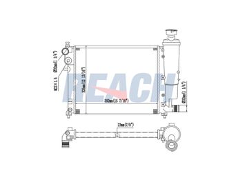 Su Radyatörü  MAHER 14661  1301SQ 1301SR 1301SS 1301ST 1301SV 1301SW 1301TA 1301TC 1301TE 1330A6 1331S8 1331TF 21081301012 133101 133102