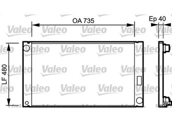 Su Radyatörü  VALEO 735033  4E0121251C 4E0121251E 4E0121251G