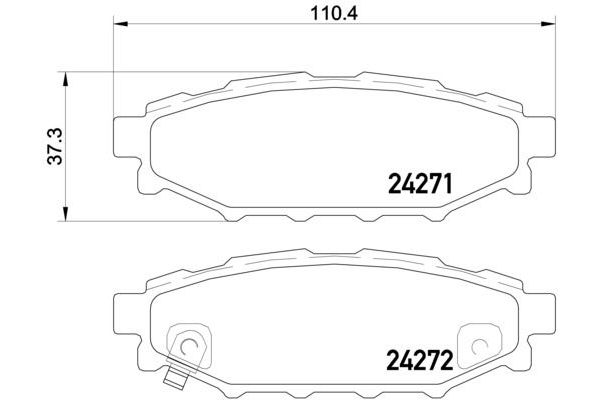 Fren Disk Balata Arka BREMBO P 78 020