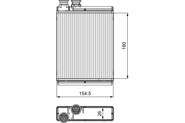 Kalorifer Radyatörü  VALEO 811517
