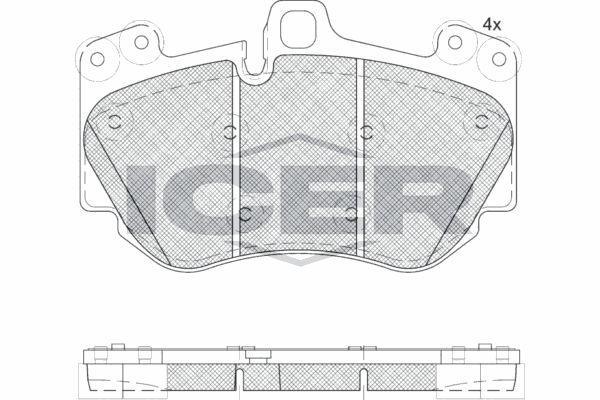 Fren Disk Balata Ön Porsche Cayenne (Typ 9PA1)(01.2007->)  VALEO 598709