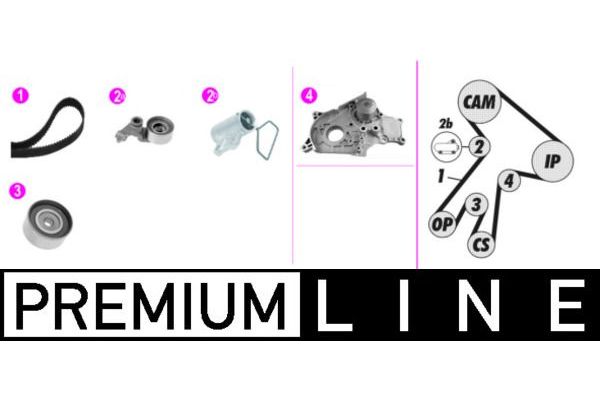 Devirdaim Su Pompası  Toyota RAV4 (A2)(2000->)  MAHLE CPK 138 000P