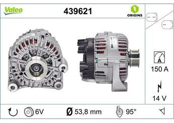 Alternatör  VALEO 439621  12317800308 12317802928 12 31 7 800 308 12 31 7 802 928 7800308 7 800 308 7802928 7 802 928