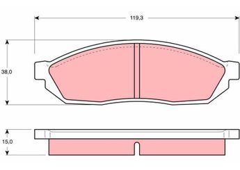 Fren Disk Balata Ön FTE 9001335  5521078 90485512 9112899 91144333 91128990 45022SA0660 45022-SA0-660 45022SA0670 45022-SA0-670 45022SA0N50 45022-SA0-N50 GBP264