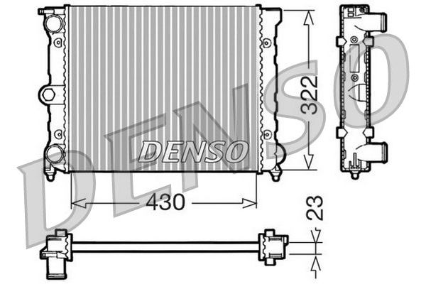 Su Radyatörü  DENSO DRM32022