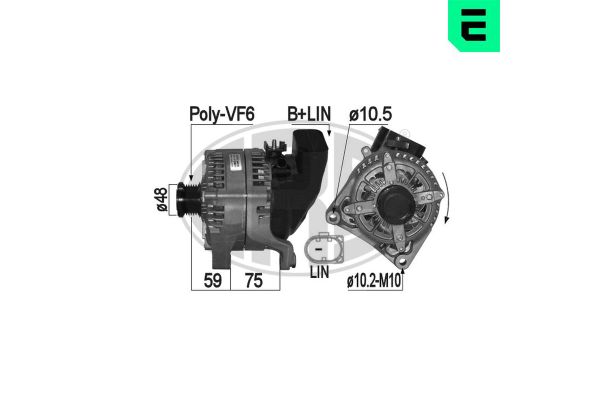 Alternatör  BMW 3 Serisi Sedan (F30)(2011->)  ERA 209296A