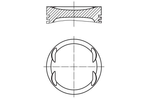 Piston (73.40MM-STD)  MAHLE 012 19 00