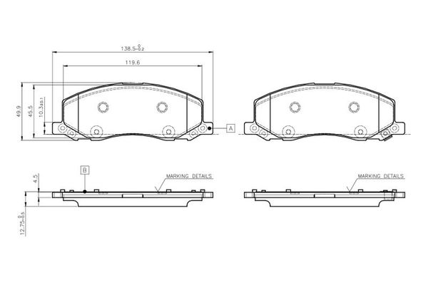 Fren Disk Balata Ön Opel Insignia A (2008->)  BOSCH 0 986 TB3 108