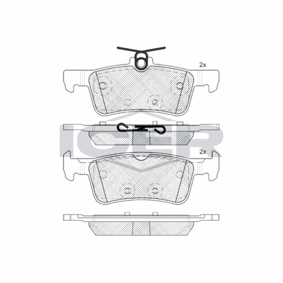 Fren Disk Balata Arka FORD ORJINAL KTH1BC2M007AD