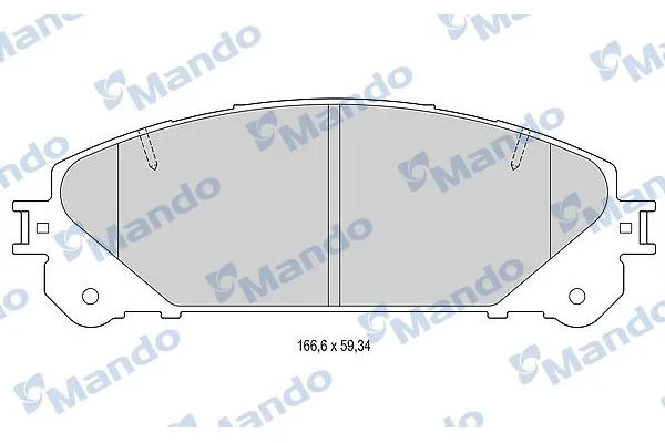 Fren Disk Balata Ön Toyota Highlander (U5)(01.2014->)  MANDO MBF015886