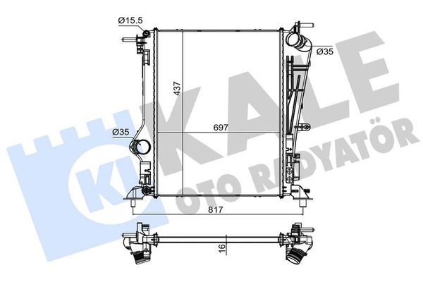 Su Radyatörü  KALE 0505181AB