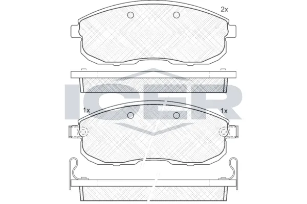 Fren Disk Balata Ön Nissan 200 SX (S13)(09.1988->)  KALE BALATA 21562 170 05 ANS KD13