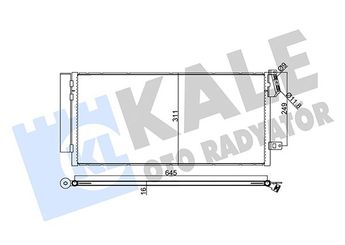 Klima Radyatörü  FIAT ORJINAL 52090369  52090369 1850226 51838048 51937924 95510682 95515037 1850282