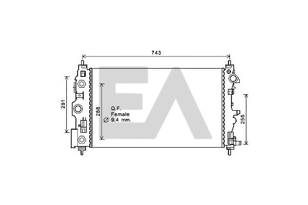 Su Radyatörü  Chevrolet Cruze (2009->)  MANDO HC2531038050