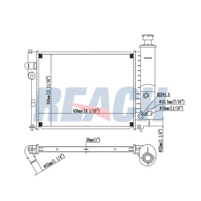 Su Radyatörü  Peugeot 405 (07.1987->)  PSA ORJINAL 1300N4