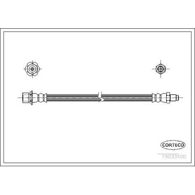 Fren Hortumu Arka Sol Toyota Previa (R30)(2000->)  ASPART 3HOS1457