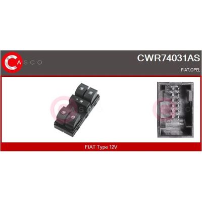 Cam Açma Düğmesi Ön Sol PROSWITCH PRA700107