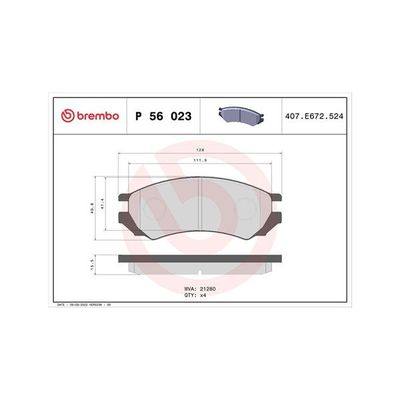 Fren Disk Balata Ön Nissan Primera 4 Kapı/ Traveller [SW] (P10/W10)(1989->)  MAGNETI MARELLI 363700456023