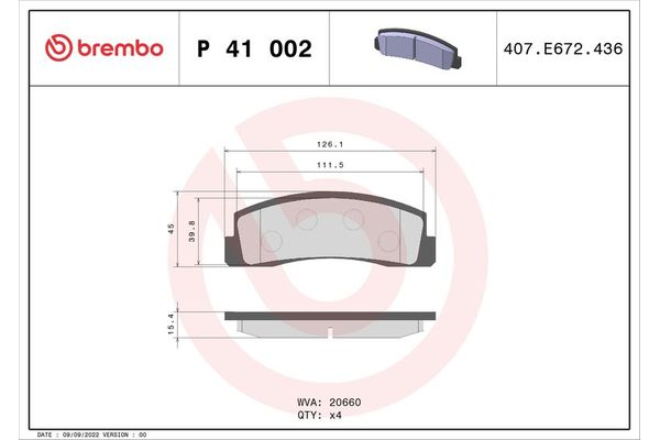 Fren Disk Balata Ön Lada Niva (2121/21213/21214/21215/2131)(01.1979->)  BREMBO P 41 002