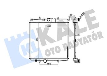 Su Radyatörü  KALE 216700  1770056B00 133037 1330.37 1330B4 1330.B4 1330F9 1330H2 133312 133324