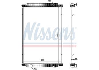 Su Radyatörü  NISSENS 67196  A1245009203 81061016529