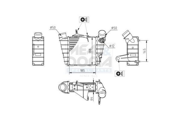 Turbo Radyatörü  Seat Ibiza (6L1)(04.2002->)  VALEO 818829