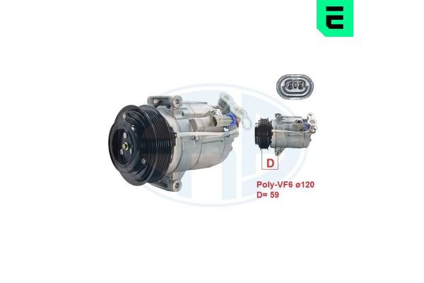 Klima Kompresörü  Saab 9-3 Cabriolet (2008->)  ERA 670124