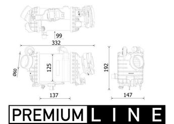 Turbo Radyatörü  MAHLE CI 616 000P  CI616000P CI 616 000P 17518619391